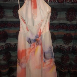 White House Black Market “Halter dress” Floral